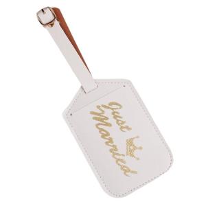 PU Leather Luggage Tags Bridal Gift Honeymoon Wedding Gifts for Bride Identification Travel Tags