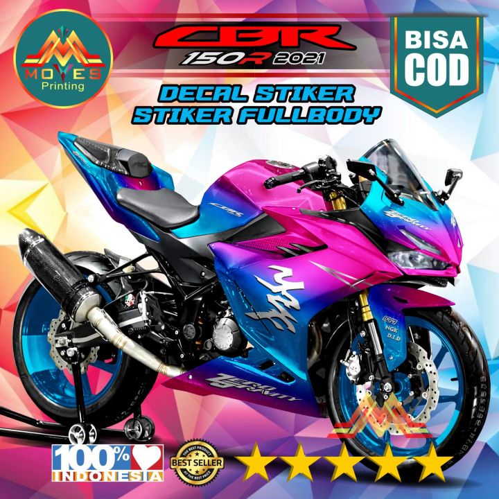 ⭐⭐⭐⭐⭐bisa Cod Bayar Di Tempat Decal Cbr 150r 2021 Full Body Motif Bunglon Kreen Lazada