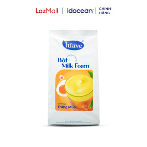 Bột Milk Foam Trứng Muối LÚAVE (Bột Váng Sữa Kem Trứng) 500g - Pha chế trà sữa trà làm bánh pudding trứng...