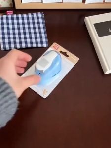 Quivlox Ergonomic Stamp Border Punch for Comfortable Use with Durable Construction - Available in Blue and Silver