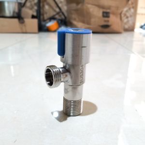 Kran Stop Double Cabang T Cabang L Keran Stop Kran Toilet WC Single Valve 1/2 Inch