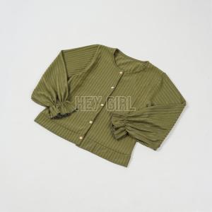 Heygirl - CARDIGAN CHERYL | CARDIGAN KNIT RIB | CARDIGAN KOREAN LOOK | CARDIGAN HORNET PUFFY KNIT