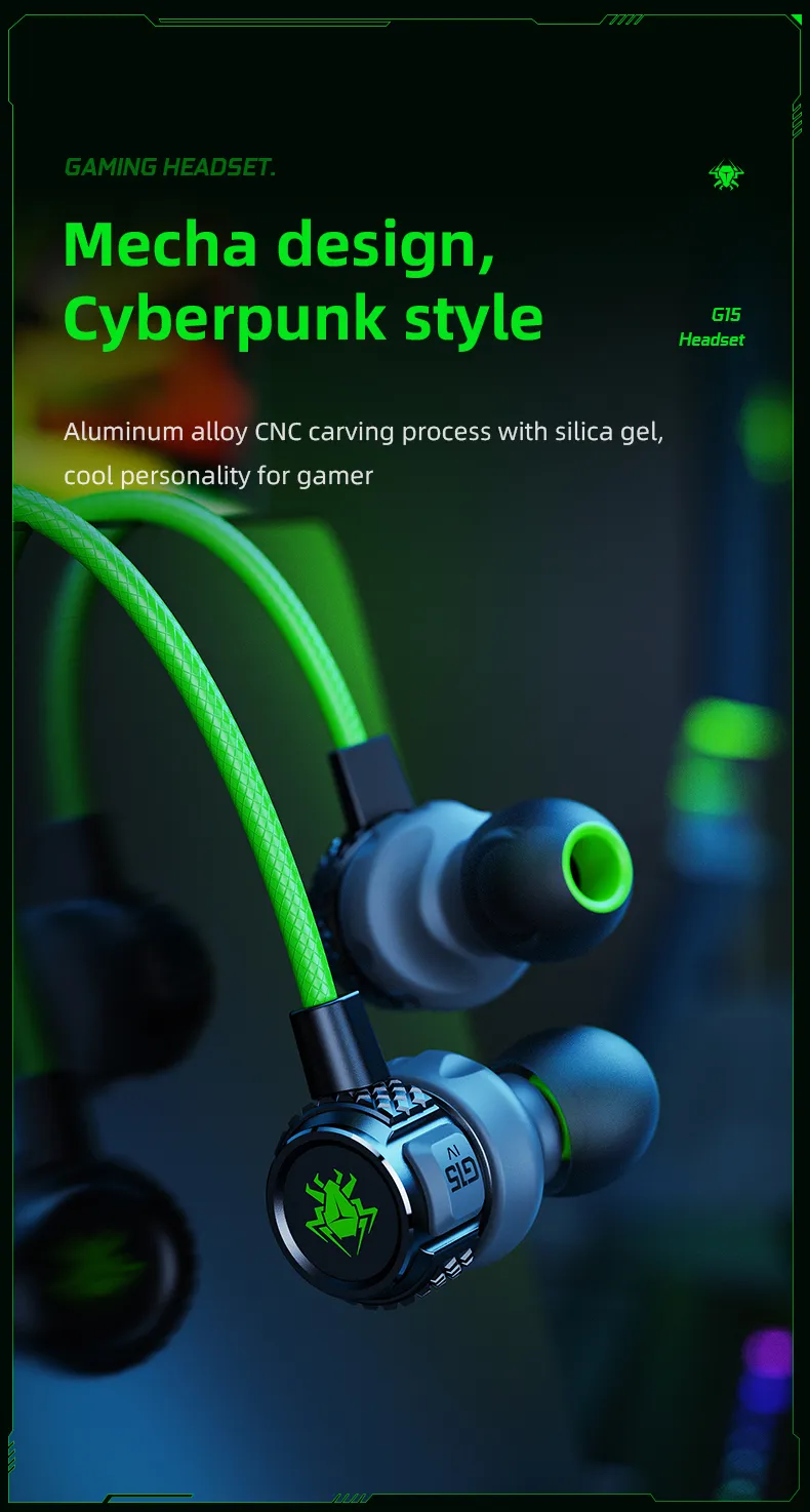 Plextone G15 Mark IV In-Ear Gaming Headphones description image 2