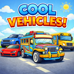 Vehicle Coloring Worksheets for Kids A4 size A4 Size | Printed Edition | No Cover | Ready to Use