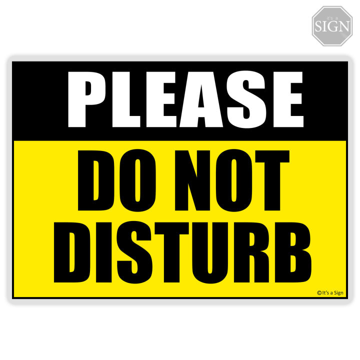 Do Not Disturb Sign Laminated Signage A4 A5 Size Lazada Ph