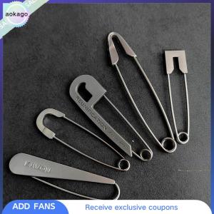 Aokago เข็มกลัดขนาดใหญ่ทันสมัยสำหรับเสื้อผ้าเข็มกลัดโลหะปลอดภัยชุดกางเกงยีนส์ผ้าพันคอปรับได้