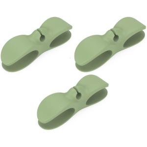 Silicone Cord Clip Adhesive Cable Organizers Wall Mount for Electronics Kitchen Countertops Wire Management Systems