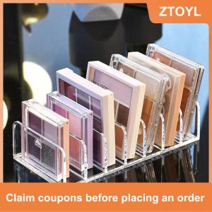 【ZTOYL】 Acrylic Nhỏ Gọn Eyeshadow Palette Organizer Hiển Thị Khay Lưu Trữ Hộp Mỹ Phẩm Giá Trang Điểm Công Cụ Chủ Ngăn Kéo Tổ Chức