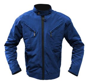 jaket motor pria anti bara api semi navy