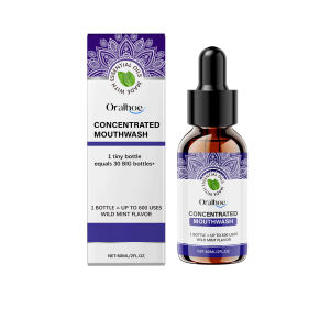 Oralhoe  Mint Teeth Whitening Mouthwash   Gentle care for teeth cleans freshens and eliminates bad breath mouthwash