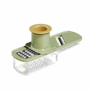 KAWAII BOX 3 in 1 Ginger Grinder Precision Cutting Professional Garlic Grinder Multifunctional Plastic Garlic Slicing Machine Kitchen