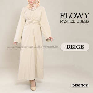 🇲🇾 DESINCE Muslimah Dress Women Long Dress Full Length Maxi Dress Wanita Baju Raya Dress Panjang WW 004