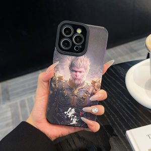 🚚[Giao Hàng 24 giờ + Giao hàng miễn phí + mã hóa] Vỏ điện thoại Wukong huyền thoại màu đen phù hợp cho iPhone 16 15 14 13 12 11 Pro Max 7-8-se2020 7Plus X XS Xr Xsmaxplus Ốp bảo vệ TPU