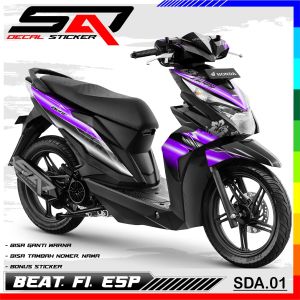Decal Stiker Custom Full Body BEAT EspFiStreet - DeKal Sticker Variasi Motor BEAT Esp SDA.01