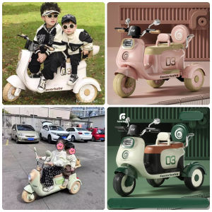 Xe máy điện trẻ em có nhạc có đèn kết nối Blutooth 2 chỗ ngồi XM-XW06