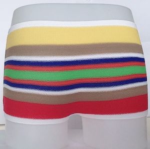 กางเกงในสีรุ้งเด็ก ไร้ขอบ ผ้าไนลอน เป็นงานส่งออก ระบายอากาศได้ดี ไม่ความอับชื้น ด้วยผ้าทอตาข่าย ขนาดเอว 9-26 นิ้ว แพคละ 4 ตัว