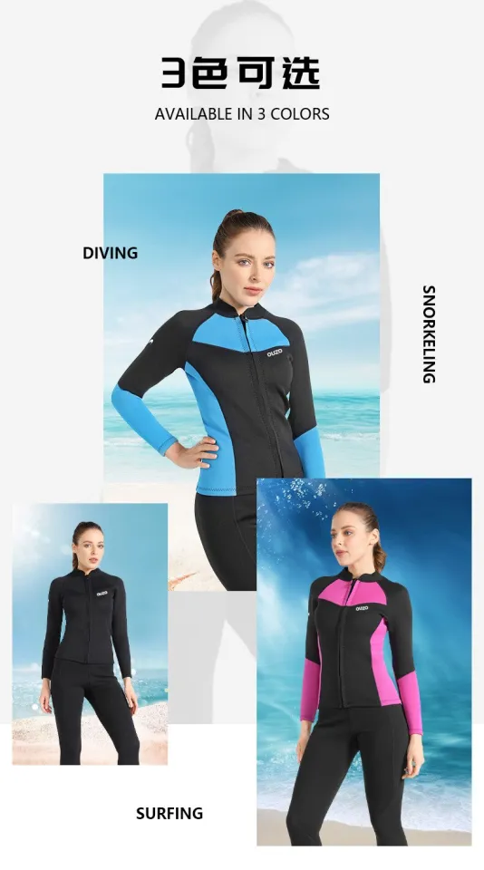 1.5MM Neoprene Wetsuit Women Wetsuit Jacket Keep Warm Surf Scuba Suit  Diving Fishing Spearfishing Kitesurf Swimwear WetSuit