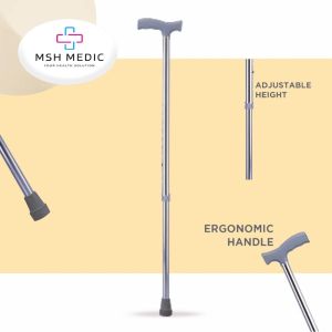 Tongkat Jalan Kaki Satu Stainless