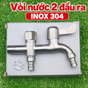Vòi nước tăng áp 3 đầu thế hệ mới chất liệu INOX 304 dày nặng 270gram chịu áp lực tốt