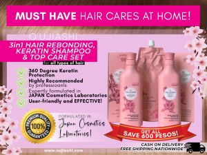 Oujiashi Rebonding Package. 1 Pouch(500ml) oujiashi 3in1 Rebonding Treatment. 1bottle Keratin Shampoo ( 500ml). 1 bottle Top caere treatment( 500ml)