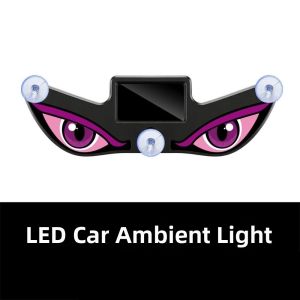 MASTERYX Wireless Solar LED Car Light Vibration Lights on Suction Cup Devil Eyes Car Light Gifts Dynamic Display Vehicle Strobe Light