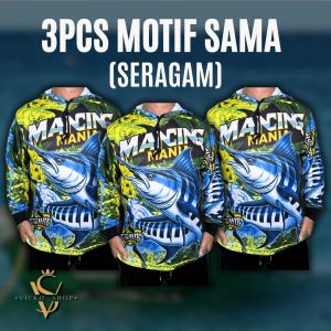 PROMO BELI 3PCS 100RB / BAJU MANCING JERSEY MANCING LENGAN PANJANG KAOS MANCING