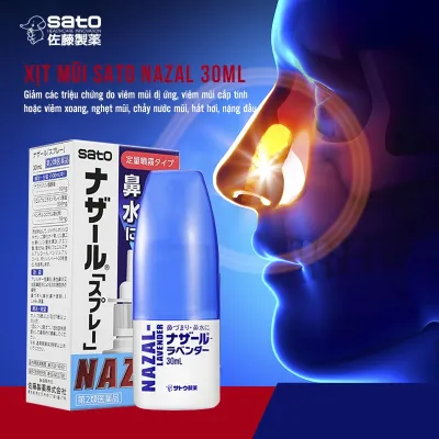 Xịt mũi Nazal Nhật Bản 30ml - Xịt Ngạt Mũi Sổ Mũi Xoang