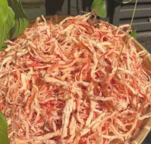 250g Mực sợi hấp nước dừasợi mực mềm ngọt