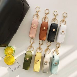 STARGOODS กล่องเก็บลิปสติก กระเป๋าใส่ลิปสติก กระเป๋าเครื่องสำอางแต่งหน้า หนังพียู ห่วงโซ่กุญแจ น่ารักน่ารักๆ พวงกุญแจแบบห้อย กระเป๋าเครื่องสำอางขนาดเล็ก สำหรับผู้หญิง