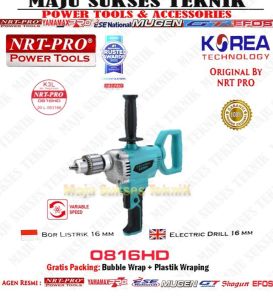 NRT-PRO 0816 HD Mesin Bor Listrik Besi 16 mm 16mm Mixer Pengaduk Cat 0816HD  " Original By NRT PRO "