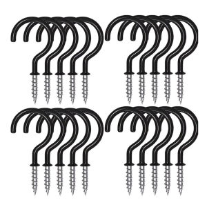 10/20Pcs Screw Hook Ceiling Hooks Strong Screw-in Hanging Hook Mug Hanger Hooks Hanging Plants Hooks
