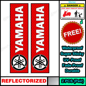 Alloy Top Box Sticker Waterproof Yamaha Colored Edition (REFLECTORIZED)