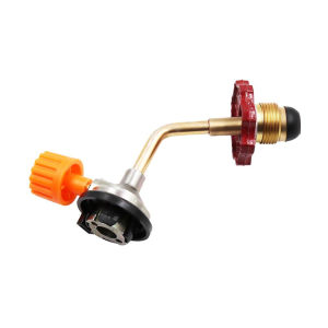 Portable Cylinder Tank Coupler Valve Adapter Outdoor Camping BBQ Butane Gas Refillable Adapter