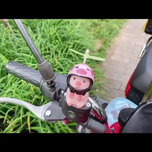 ของตกแต่งรูปหมูกอดสีชมพูสุดน่ารักพร้อมไฟแบบสั่นเหมาะสำหรับตกแต่งโต๊ะในห้องนอนบรรยากาศห้องนอนที่แสนสบาย