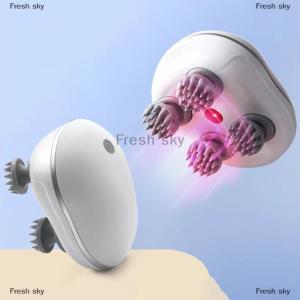 [COD] Fresh sky Electric Head Scalp Massager with Red Light Body Massage Relax Shoulder Back Neck Head Leg Body Portable Electric Handheld Head Massager Rechargeable Release pressure