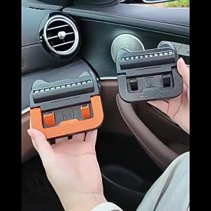 AE 2-in-1 Car Parking Number Plate and Dashboard Mount with Adhesive Fixation and Rotatable Folding Phone Holder