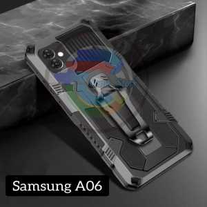 Case Untuk Samsung Galaxy A06 4G New Casing Hp Kickstand Belt Clip Robot Terbaru