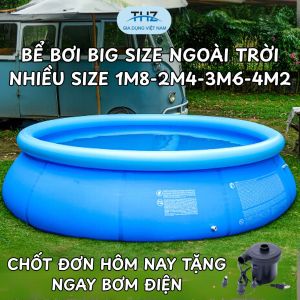 Bể Bơi Trẻ Em Gia Đình Phao Bơi Cho Bé Chống Trượt Dày Dặn Dễ Bơm Hơi Đủ Size An Toàn