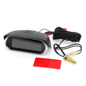 2 IN 1 Motor Dan Universal 12V / 24V LCD Kristal Cair Mobil Volt Meter & Temperatur Suhu Digital Pengukur Horizontal Pengukur Suhu Air Pengukur Tegangan Pengukur Voltmeter