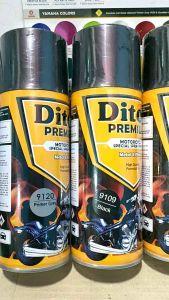 Pilok Cat Diton Premium Paket Komplit 4 Kaleng 400cc Jet Grey XP9408 9408 Primer Grey Epoxy 9120 Black 9109 Clear Glossy 9128 Xirallic Xiralic Abu Abu Pilox Cat Semprot Paketan Lengkap