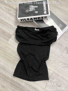 Áo Nhún Trễ Vai Tay Ngắn Dáng Dài - Tharo Clothing [AO00176]