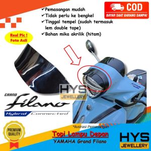 [COD] Kanopi Lampu Depan Reflektor Grand Filano - Variasi Topi Kaca Depan Sepeda Motor Yamaha