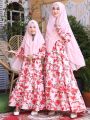 SISTAQUE - Setelan Maxi Couple Ibu dan Anak Perempuan Fashion Muslim Larisa. 