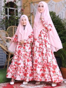 SISTAQUE - Setelan Maxi Couple Ibu dan Anak Perempuan Fashion Muslim Larisa