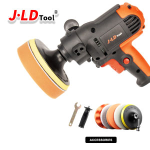 JLD Mesin Poles J3310 Mesin Polisher 350Watt Mesin poles body mobil lengkap Alat poles mobil lengkap murah 125mm 5Inch Mesin poles jld 3 in 1 Mesin ampelas body mobil Kecepatan Variabel 800-5000rpm