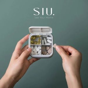 Hikaru Storage Medicine Pills Box - Kotak Tempat Penyimpanan Obat Perhiasan Aksesoris Serbaguna Multifungsi Travel Cas