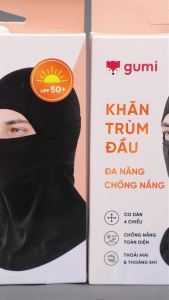 Khăn trùm đầu chống nắng GUMI co giãn 4 chiều che mặt cổ chống tia UV