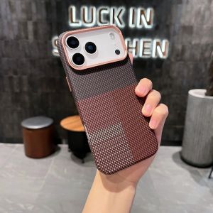 Hard Armor Case for iPhone 18 17 16 Pro Max Phone Cases for Magsafe Magnetic Cover Abstract Pattern Camera Lens Protection Shell