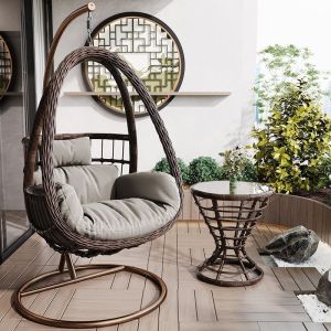 Balcony hanging chair courtyard hanging basket rattan chair indoor swing hammock internet famous birds nest chair outdoor cradle chair