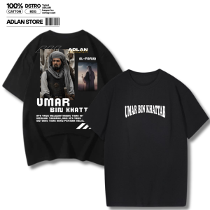 Adlan Baju Santri Terbaru Tshirt Lengan Pendek Hitam